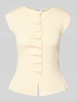 SUNCOO PARIS Gebreid shirt met ruches model 'PAGNI'