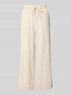 Soyaconcept Wide leg stoffen broek met structuurmotief model 'CISSIE'