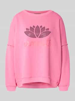 Miss goodlife Sweatshirt met siersteentjes en ronde hals