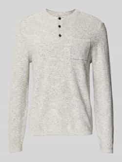 Camel active Gebreide pullover met borstzak model 'Henley'