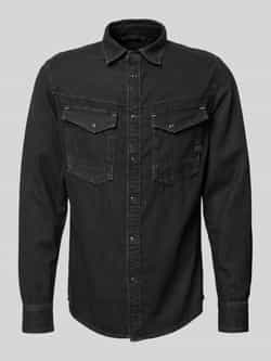 G-Star Raw Slim fit jeansoverhemd met labeldetail model 'Dakota'