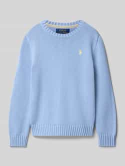 Polo Ralph Lauren Teens Gebreide pullover met ronde hals en labelstitching