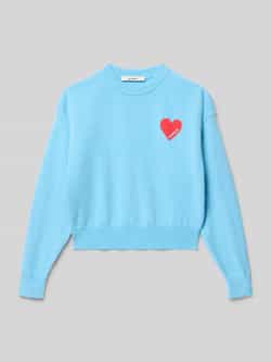 Garcia Gebreide pullover met ribboorden