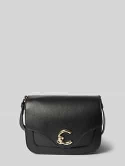 Coccinelle Crossbodytas van leer met labeldetail