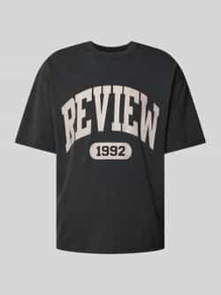 REVIEW T-shirt met labelprint