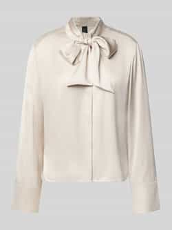Marc Cain Regular fit strikblouse met blinde knoopsluiting