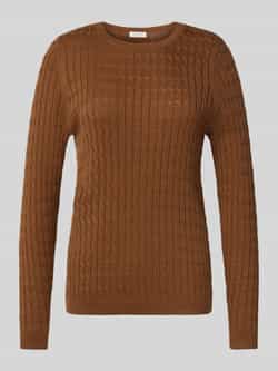 Christian Berg Woman Gebreide pullover met kabelpatroon