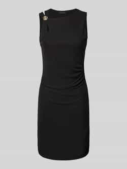Guess Avondjurk Zwart Aansluitend Ronde Hals Black Dames
