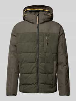 Camel active Winterjas in Khaki Kleur Green Heren
