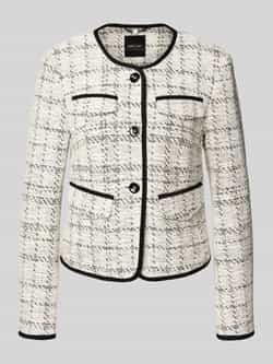 Marc Cain Regular fit blazer met paspelzakken
