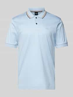 Boss Slim fit poloshirt met korte knoopsluiting