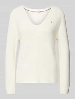 Tommy Hilfiger Gebreide trui CO CARDI STITCH V-NK LS