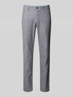 Tom Tailor Relaxed fit chino van een mix van linnen en katoen
