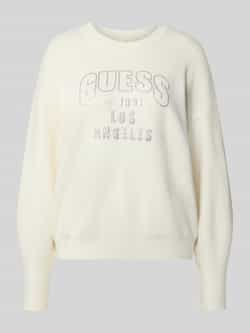 Guess Gebreide pullover met siersteentjes model 'LEIGHTON'