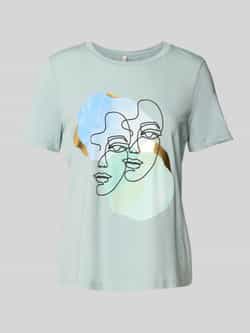 Vero Moda Comfort fit T-shirt van katoenmix model 'DIFACEY'