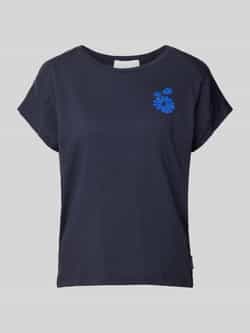 ARMEDANGELS T-shirt met bloemenstitching model 'ONELIAA FAANCY'