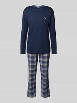 Emporio Armani Tweedelige pyjama Blue Heren
