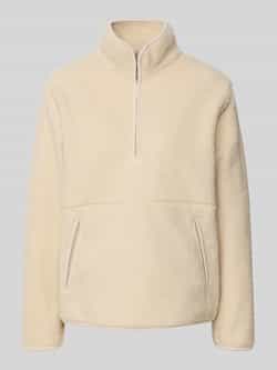 Soyaconcept Fleecepullover met opstaande kraag en steekzakken model 'BODIL'