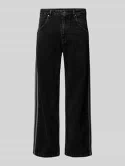 Adidas Originals Denim Firebird Broek Spijkerbroeken in zwart formaten: 30