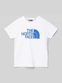 The North Face T-shirt met printopdruk wit Jongens Katoen Ronde hals Printopdruk 158 164