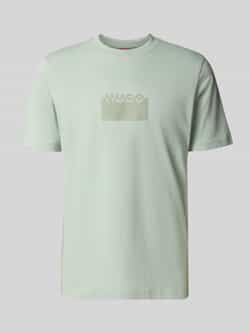 HUGO Regular fit T-shirt van katoenen jersey model 'DELASTIO'