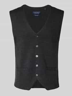 Christian Berg Men Wollen gilet met V-hals