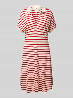Tommy Hilfiger Getailleerde mini-jurk in polostijl van lyocellmix