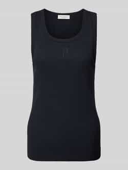 Marc O'Polo Nauwsluitende tanktop van katoenmix met logostitching