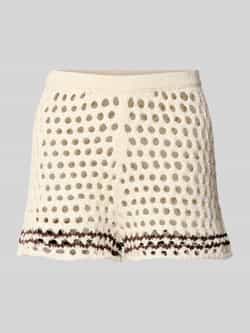 LeGer by Lena Gercke Korte broek met broderie anglaise model 'Laren'