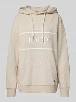 Joop! Oversized hoodie met labelstitching