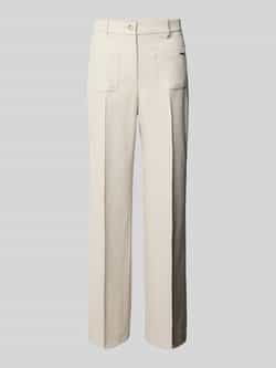 RAFFAELLO ROSSI Straight fit bandplooibroek van viscosemix model 'MILEY'