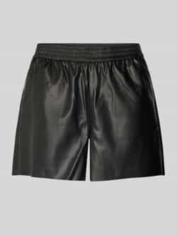 Vero Moda Comfort fit korte broek van imitatieleer met elastische band model 'OLYMPIA'