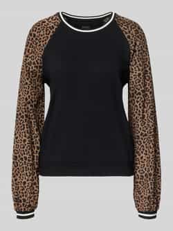 Marc Cain Shirt met lange mouwen en ribboorden