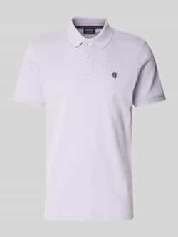 MCNEAL Regular fit poloshirt met knoopsluiting en labelstitching