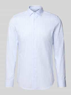 Seidensticker Slim fit zakelijk overhemd van katoen met kentkraag