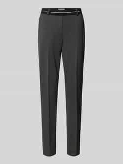 Raphaela By Brax Slim fit stoffen broek met bandplooien model 'Lilyth'