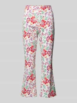 STEHMANN Slim fit stoffen broek met verkort model 'Ina'