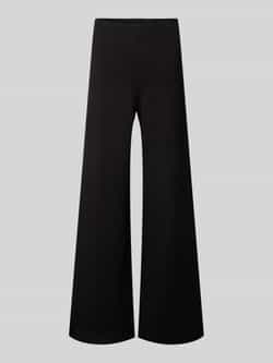 Marc O'Polo Jersey broek recht Black Dames