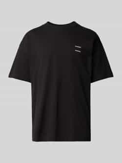Samsøe Oversized T-shirt met geribde ronde hals model 'JOEL'