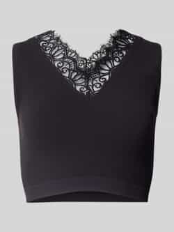 Guess Zwarte V-Hals Mouwloze Top Black Dames