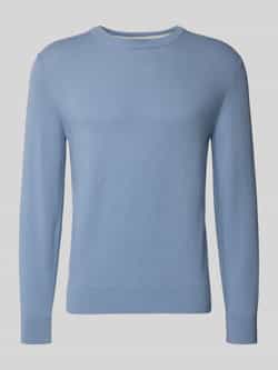 Marc O'Polo Regular fit gebreide pullover van een mix van katoen en scheerwol