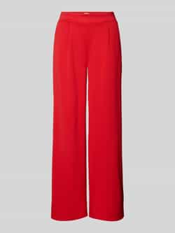 Ichi Wide leg stoffen broek met bandplooien model 'KATE Long'