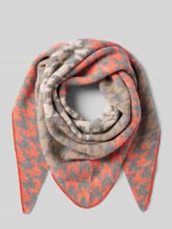 Kurt Beines Sjaal met omzoomde boorden model 'Houndstooth Harmony'