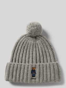 Ralph Lauren Polo Bear Beanie LUE GRÅ Gray Dames