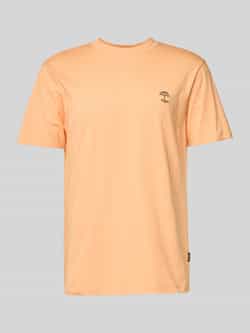 Blend T-shirt met geribde ronde hals model 'JENS'