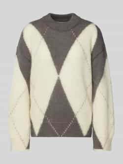 ARMEDANGELS Gebreide pullover met ronde hals model 'GWYNEIRAA ARGYLE'