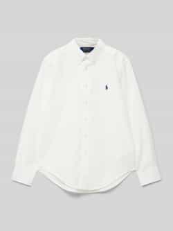 Polo Ralph Lauren Teens Overhemd met labelstitchings met button-downkraag