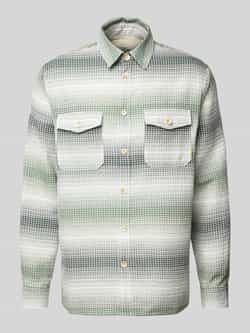 Scotch & Soda Relaxed Fit Streep Wafel Overshirt Multicolor Heren