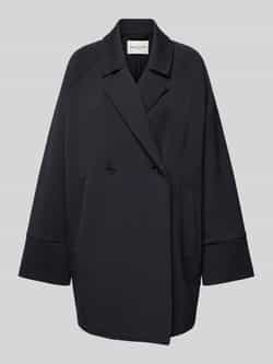 Marc O'Polo Loose fit lange jersey jas van scuba van interlock