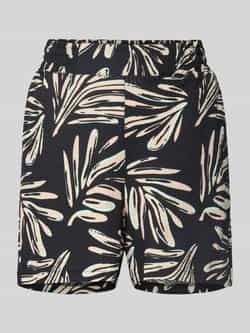 Tom Tailor Denim Korte relaxed fit broek met structuurmotief